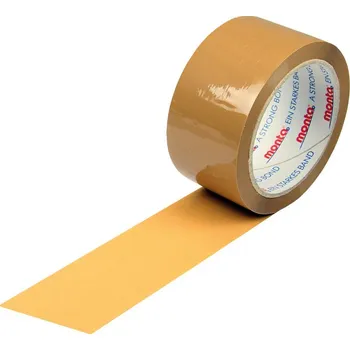Lepicí páska monta PP lepicí páska 331, šířka 50 mm x 66 m, síla 48 µ, barva hnědá