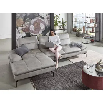 Sedací souprava Kožená rohová sedací souprava PASADENA Levý roh