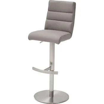 Barová židle Barová otočná židle GIULIA B nubuk šedá