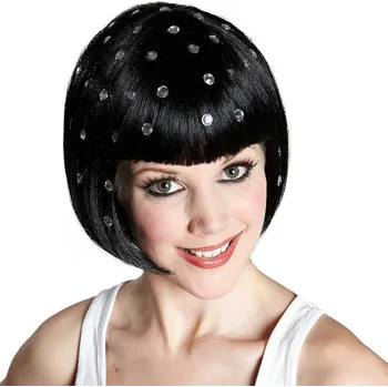 Karnevalová paruka Paruka Diamond Trixy černá
