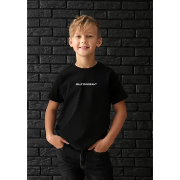 Dívčí tričko Dětské moderní tričko Malý IGNORANT, Velikost 7-8 roků, Barva děti černá