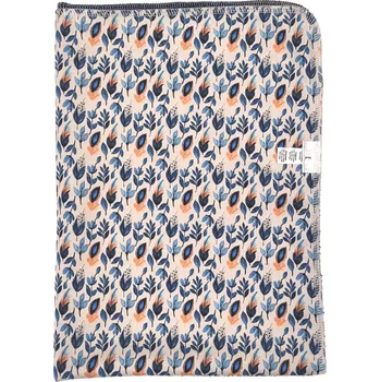 Přebalovací podložka Breberky Přebalovací podložka (PUL) - Nebeská peříčka, tm. modrý velur