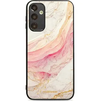 Pouzdro na mobilní telefon Lesklý kryt Mobiwear Glossy - Samsung Galaxy A25 5G - G027G - Růžový a zlatavý mramor (Prémiové lesklé pouzdro, obal, kryt Mobiwear Glossy na mobil Samsung Galaxy A25 5G - G027G - Růžový a zlatavý mramor, materiál Plast + TPU silikon - krytí po všech)