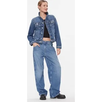 Pánská bunda Tommy Jeans Jeansová bunda DW0DW16986 Modrá Mom Fit XXS