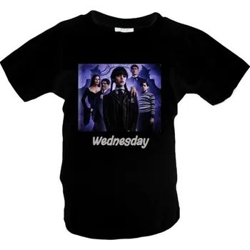 Dámské tričko Tričko s potiskem Wednesday-rodina dámské