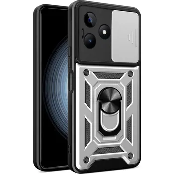 Pouzdro na mobilní telefon Slide odolný kryt na Realme C51/C53 - stříbrný