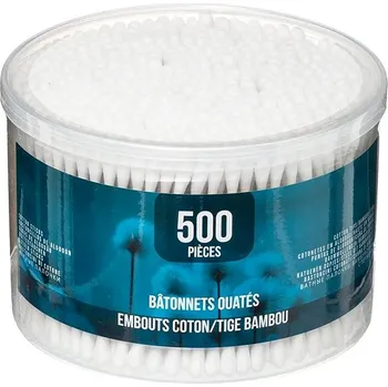 WC štětka ATMOSPHERA Box vatových tyčinek Bambus 500 ks