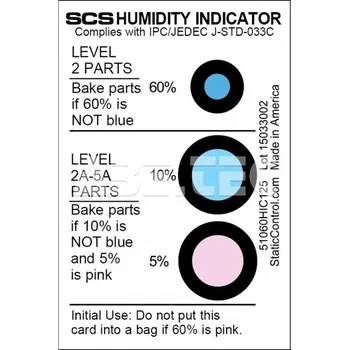 ESD Indikátor vlhkosti 3 hodnoty, 5% 10% 60%, 125ks, 51060HIC125 - 101006205