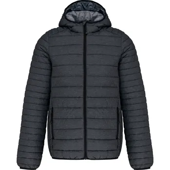 Pánská bunda KARIBAN Pánská lehká zateplená bunda Down Jacket K6110 Velikost: XL, Barva: tmavě šedá