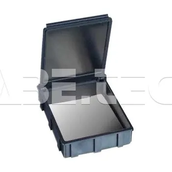 ESD Zásobník na součástky SNAPBOX 4, 60x84x20mm, černé víko, ESD - 101000390