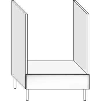 Kuchyňská skříňka Spodní skříňka S60V vestavba BRAVO 10 Dekor: Modřín latte