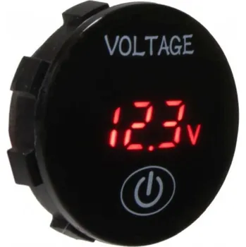 Digitální voltmetr 5-36V červený s ukazatelem stavu baterie