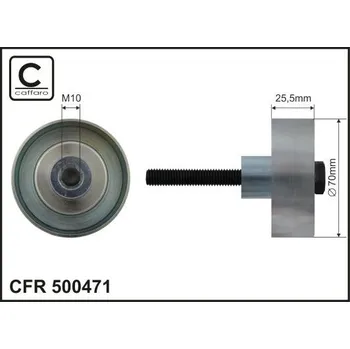 Auto-moto Vratná/vodicí kladka, klínový žebrový řemen CAFFARO 500471