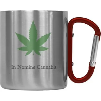 Hrnek nerez s karabinou s potiskem In Nomine Cannabis