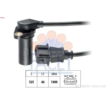 Motor automobilu Generátor impulsů, klikový hřídel FACET 9.0068