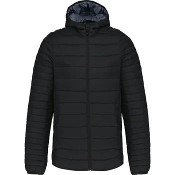 KARIBAN Pánská lehká zateplená bunda Down Jacket K6110 Velikost: L, Barva: černá