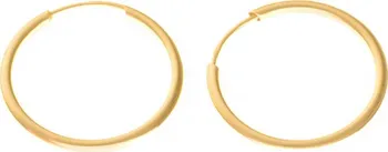 Náušnice Argento 6A005 Zlaté náušnice kroužky - 16 mm průměr