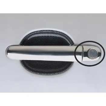 Auto-moto Kryty klik malé, nerez (1x s otvorem + 3x bez) - Škoda Octavia I. (Kryty klik pro Škoda Fabia I. / Fabia II. / Octavia I. / Octavia II. / Superb I.)