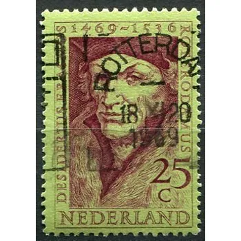 Poštovní známka Nederland post (1969) MiNr. 927 - O - Nizozemsko - 500. výročí Erasma Rotterdamského varianta razítka 4