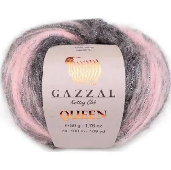 Příze Příze Queen 2890 růžovošedá Gazzal