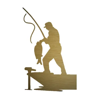 Polep vozidla SAMOLEPKA Rybář 021 levá s prutem (64 - škrábaný kov zlatý) NA AUTO, NÁLEPKA, FÓLIE, POLEP, TUNING, VLASTNÍ TEXT, TISK, AUTOSAMOLEPKY.cz, POLEPY, OBRÁZEK, LOGO, SAMOLEPKY