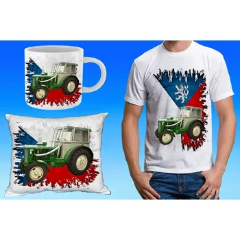 Pánské tričko ZETOR SUPER 50 dárkový set 164 (dárkový set s traktorem )