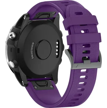 Příslušenství k chytrým hodinkám Silikonový řemínek se sponou Quickfit na hodinky Garmin 20mm Barva: Fialová