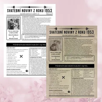 Svatební a výroční noviny