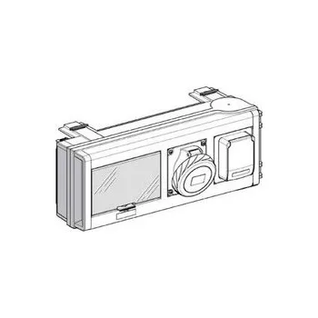 Elektrická zásuvka KSB32CP35 Canalis -vývodní skříň, 32A, 2 IEC prům zásuvky pro KSB, Schneider Electric