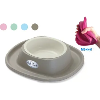 Miska pro psa Miska SOFT TOUCH small pr.20x3,5 modrá miska