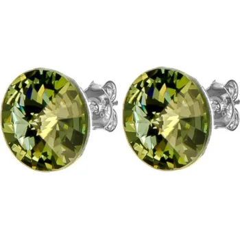 Náušnice Argento 62885 Stříbrné náušnice - kulatý křišťál Swarovski