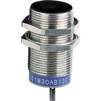 XS1M30AB120 Indukční čidlo XS1 M30, L50mm, mosaz, Sn10mm, 12..24VDC, kabel 2m, Schneider Electric