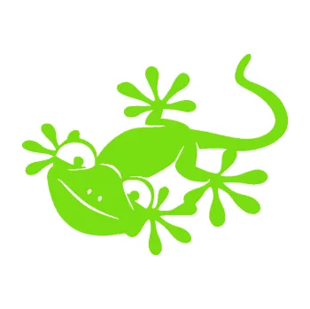 Samolepící dekorace SAMOLEPKA Ještěrka 018 levá kouká (04 - zelená kawasaki) NA AUTO, NÁLEPKA, FÓLIE, POLEP, TUNING, VLASTNÍ TEXT, TISK, AUTOSAMOLEPKY.cz, POLEPY, OBRÁZEK, LOGO, SAMOLEPKY