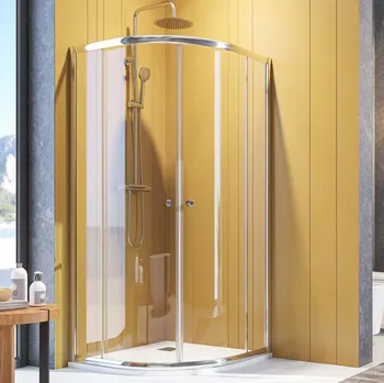 Aquatek Sprchová zástěna Family S4 90 cm CHROM