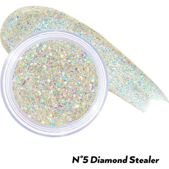 Oční linky UNLEASHIA - GET LOOSE GLITTER GEL 05 DIAMOND STEALER - Gelové třpytky na obličej a tělo 5 g