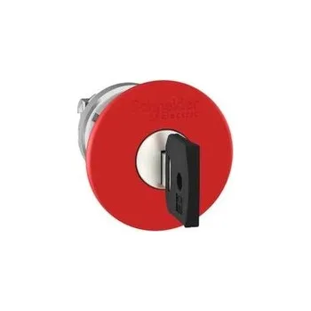 ZB4BS944K červená O40 ovl.hlav.stisk.nouz.zastav.? 22 vypnuto a s aretací "uvolnit klíčem, Schneider Electric