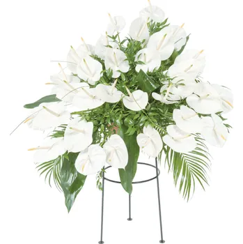 umělá květina Variace bílé anthurie 25 květů (+1198 Kč) bílá