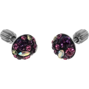 Náušnice Argento 66368 Stříbrné náušnice - křišťály Swarovski