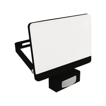 Reflektor BRYZA LED 50W NW IP65 IK10 černá s čidlem pohybu IDEUS 04248