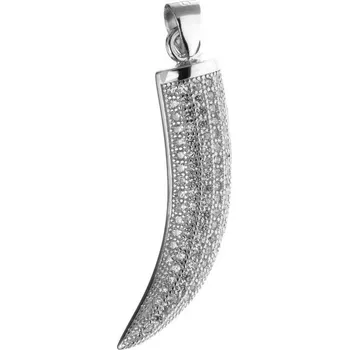Přívěsek Argento 84958 Stříbrný přívěsek - roh, čiré kulaté zirkony