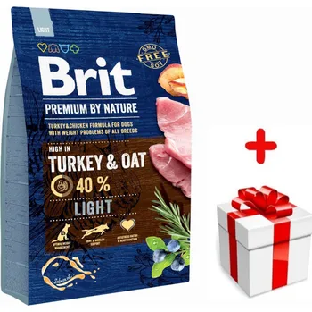 Brit Premium By Nature Light 3kg + Překvapení pro psa