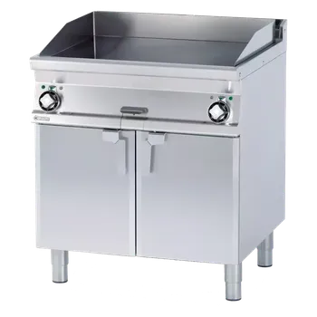 Grilovací deska 79x52 el. hladká s podestavbou 400 V | RM - FTL-78ET