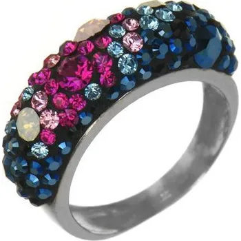 Prsten Argento 72271 Stříbrný prsten - barevné křišťály Swarovski | Velikost prstenu: 56mm