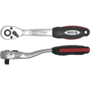 Ráčna Ráčna 3/8" - 72T - vyhnutá rukojeť YATO