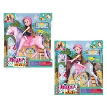 Panenka Lalka na koniu z akcesoriami MIX