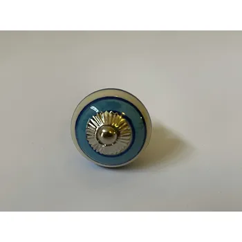 PORCELÁNOVÁ ÚCHYTKA - BÍLO MODRÁ 6,7 cm -