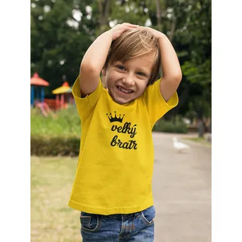 Chlapecké tričko Velký bratr Barva: Žlutá, Velikost: 134