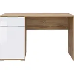 Psací stůl MOCHO, dub wotan/bílý lesk + vyzvednutí ZDARMA