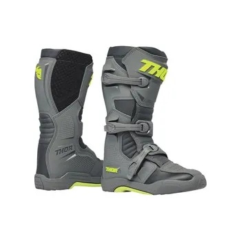 Moto obuv Mx Boty Thor Blitz XR Mx Boot Gray / Charcoal, Velikost US 8 / EU 42