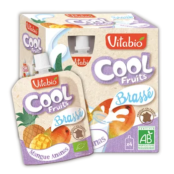 ovocné pyré Cool fruits mango a ananas se zakysaným mlékem od 3